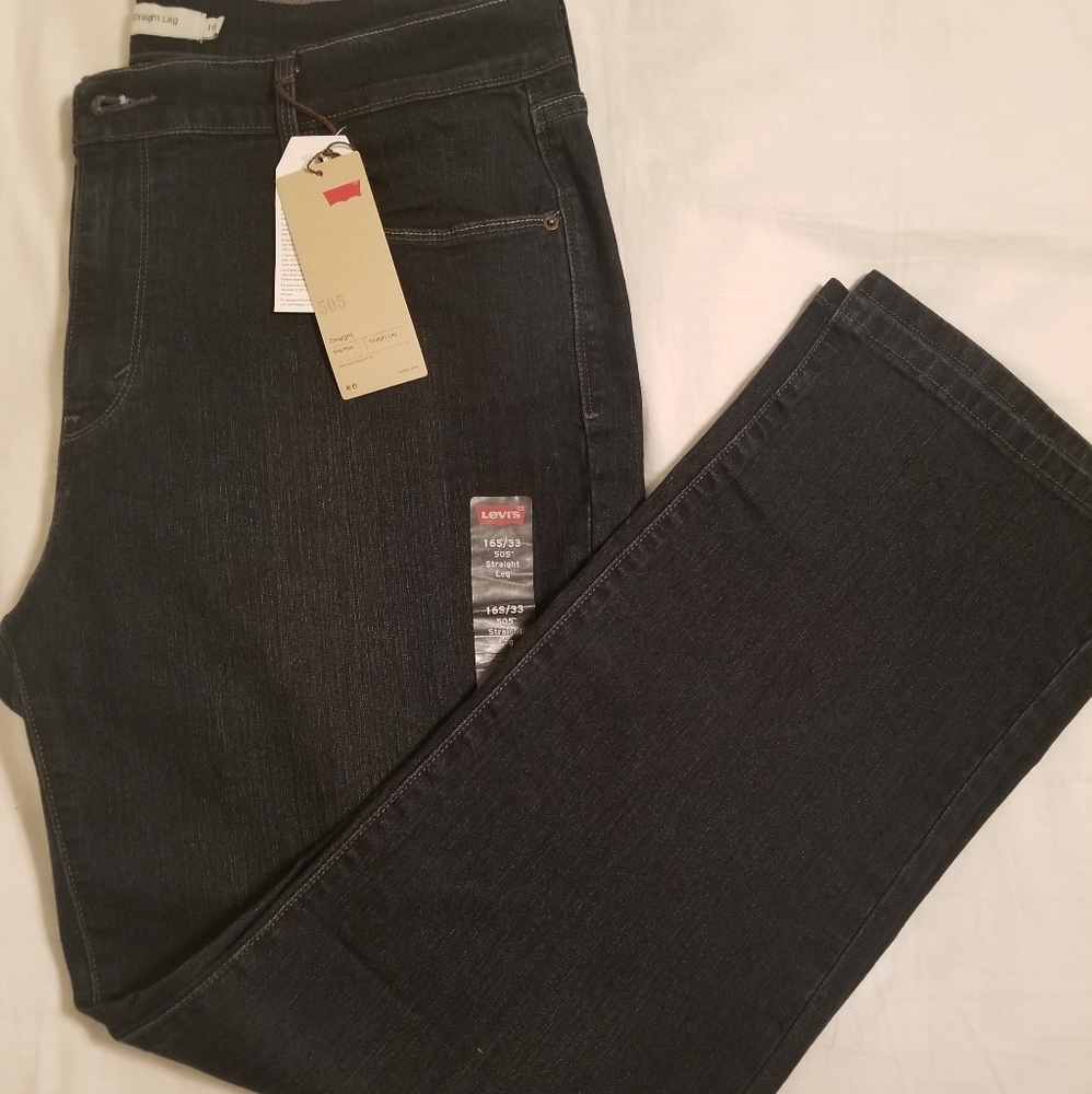 NWT Levi's 505 Dark Wash Jeans